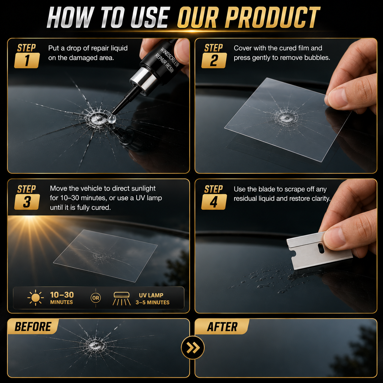 New Glass Repair Fluid (BEST BUY 2026 Limited quantity available)
